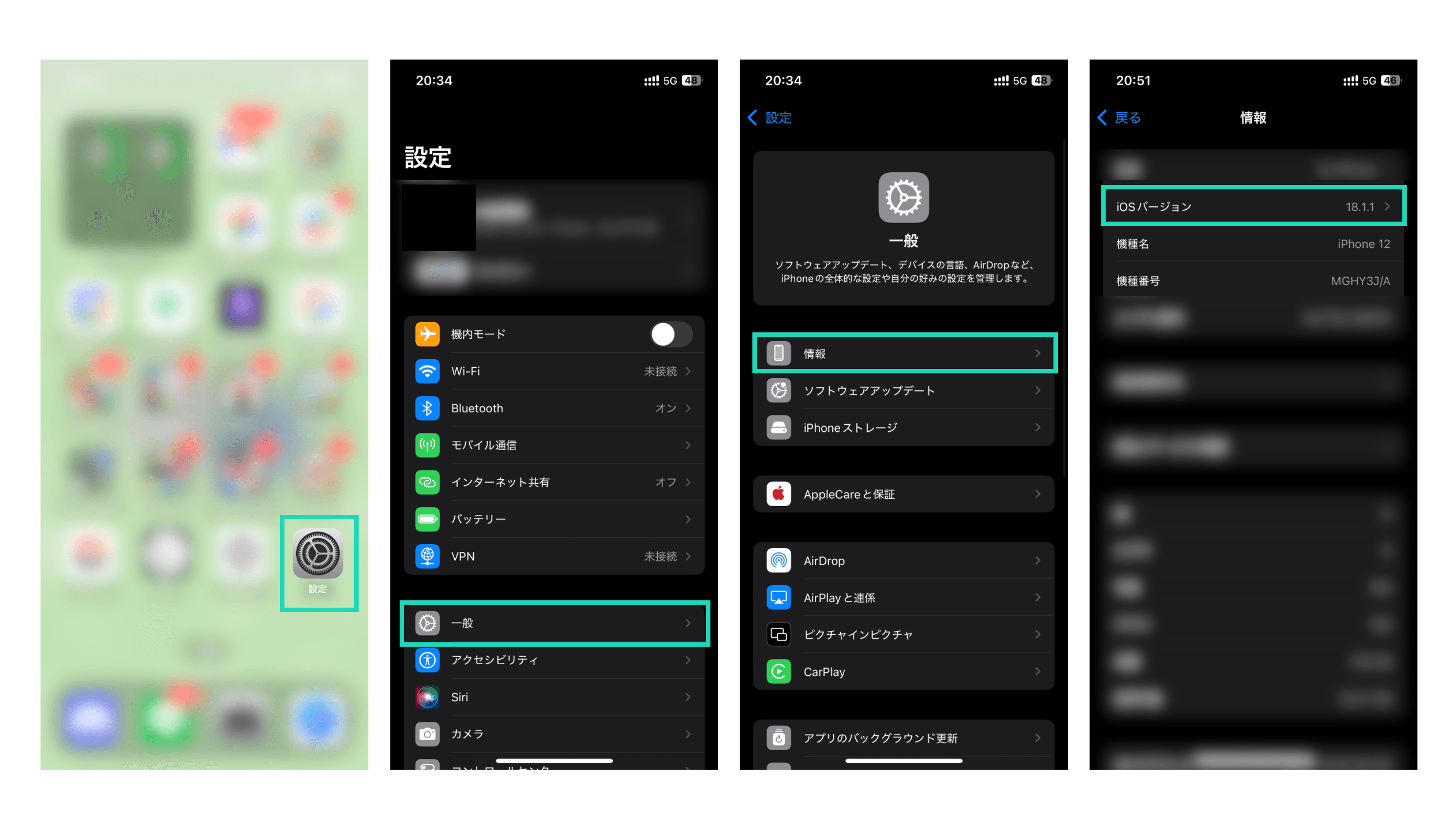 バージョンを確認